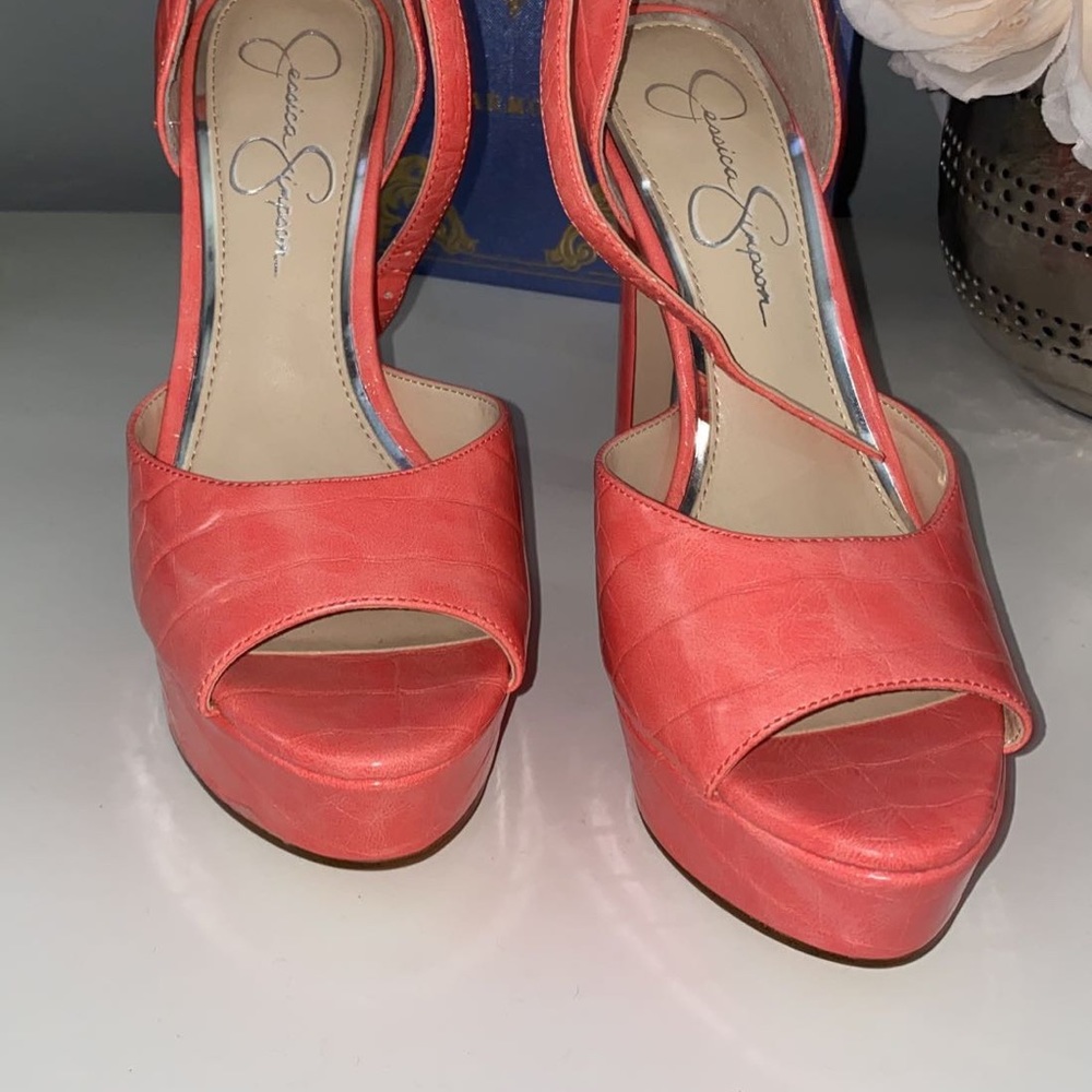 Jessica Simpson Orange Open Toe